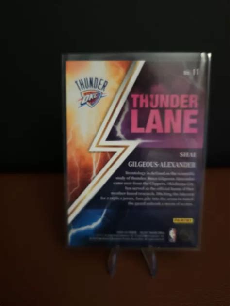 SHAI GILGEOUS ALEXANDER 2023 24 Panini Select Thunder Lane 11 Thunder