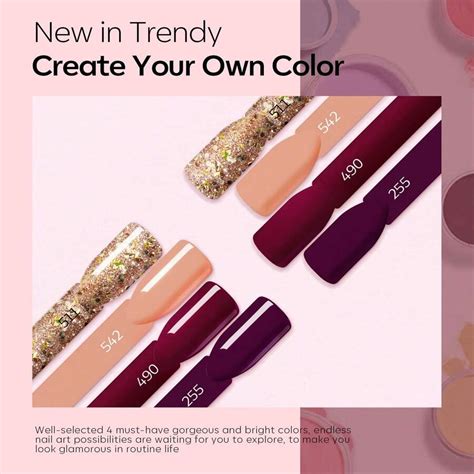 Gelhr Dip Powder Nail Kit Colors Nude Golden Glitter Dipping Powder System Liquid Set With