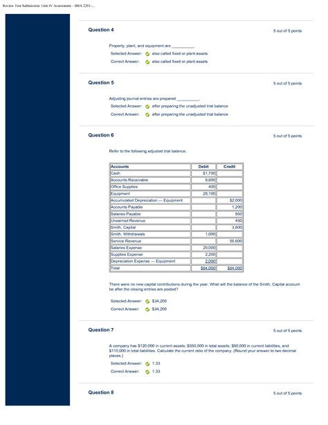 SOLUTION BBA 2201 CSU Unit IV Current Assets And Journal Entries