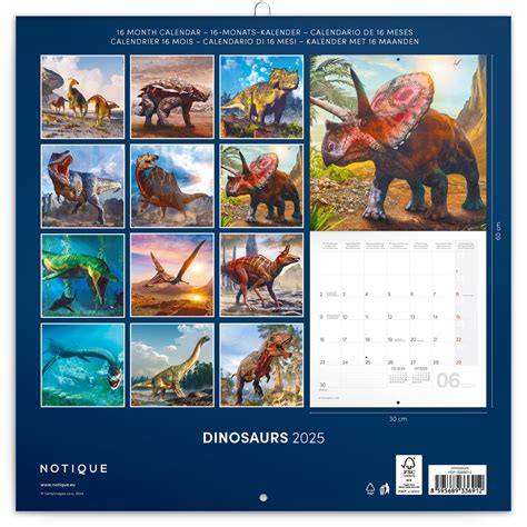 Dinosaurs Kalender 2025 Kopen Bestel Eenvoudig Online