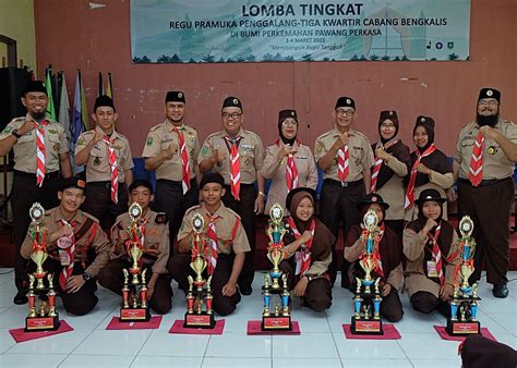 kwarran bengkalis  bantan berbagi gelar  lt iii warta pramuka