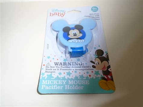 New Sealed Baby Disney Mickey Mouse Pacifier Holder Bpa Free Ebay