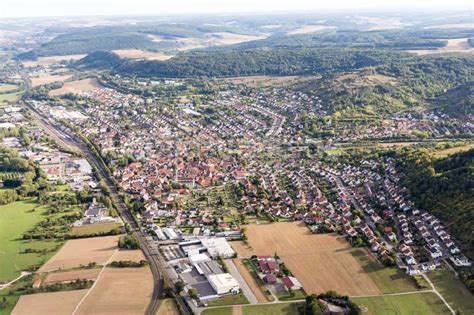 Lauda Königshofen von oben Ortsansicht im Ortsteil Lauda in Lauda