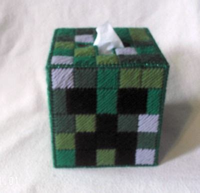 Minecraft Creeper Tissue Box Cover