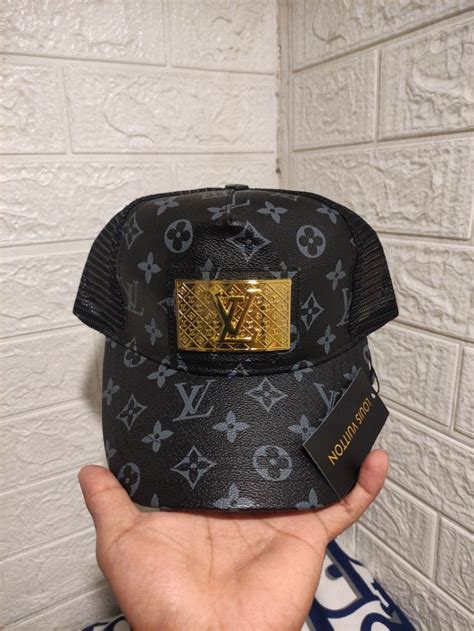 LOUIS VUITTON CAP / BLACK NET, Luxury, Accessories on Carousell