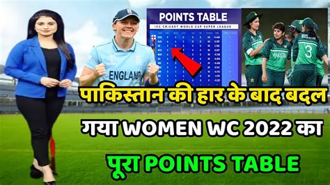 Womens World Cup 2022 Points Table Pakw Vs Engw After Match Points