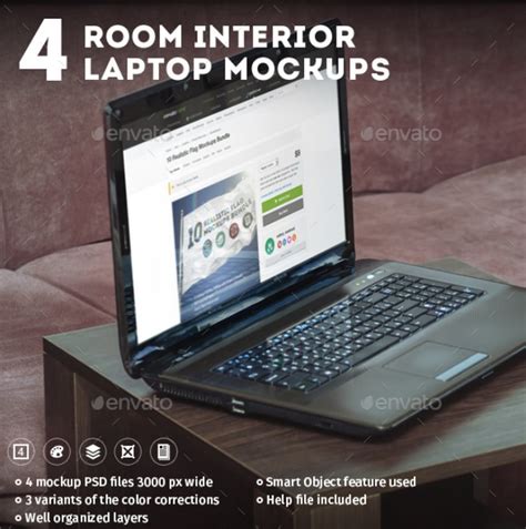 30 Laptop Mockup Templates Psd And Png Design Shack