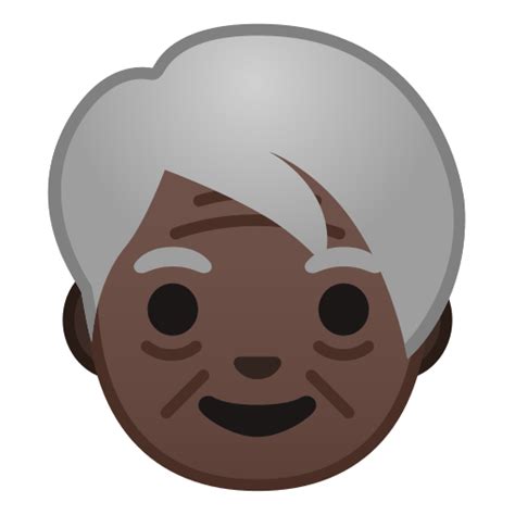 🧓🏿 Older Person Emoji With Dark Skin Tone Meaning And Pictures