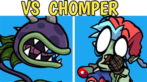 Friday Night Funkin V S Chomper New Plants Vs Rapper Mod In Fnf Plants Vs Zombies