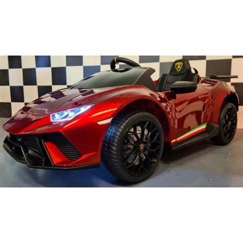 Coche El Ctrico Infantil Lamborghini Huracan V Rojo Metalizado