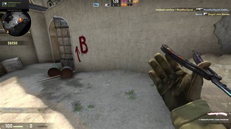 Csgo Butterfly Knife Case Hardened Youtube