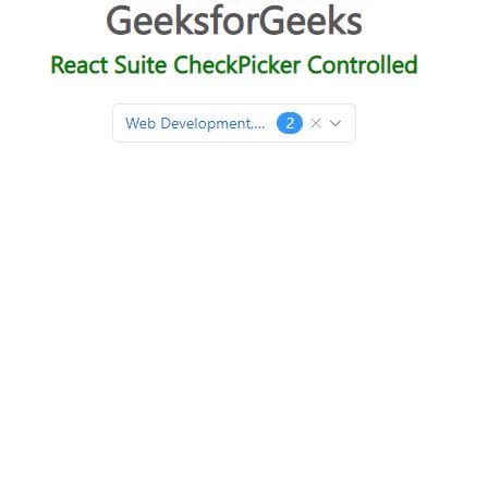 React Suite CheckPicker Contrôlé StackLima