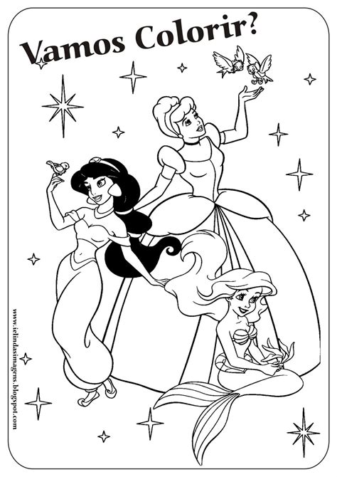 Desenhos Para Colorir Das Princesas Da Disney Descubra A Emo O Do