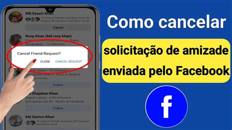 Como cancelar solicitações de amizade enviadas no facebook Atualização