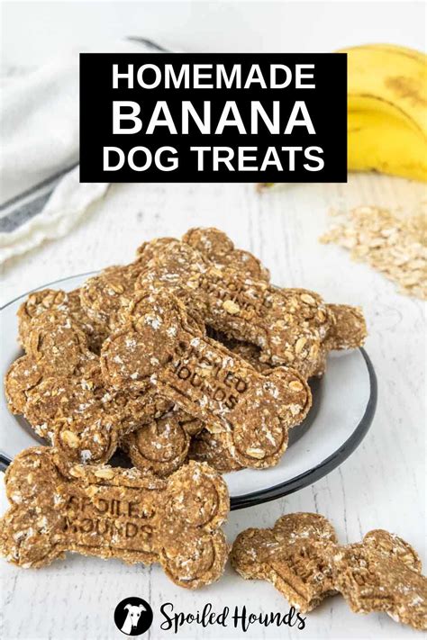 Homemade Banana Dog Treats - Spoiled Hounds