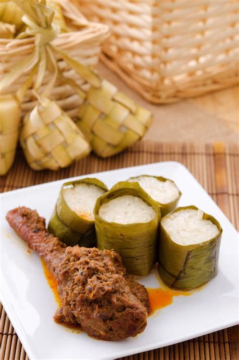 Traditional Malaysia Spicy Coconut Rice Nasi Lemak Stock Photo Image