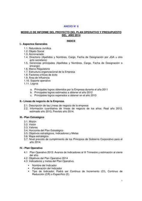 Pdf Anexo Modelo De Informe Del Proyecto Del Plan Pdf Filemodelo