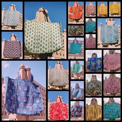 Block Printed Cotton Quilted Tote Bags At Rs Piece Cotton Tote