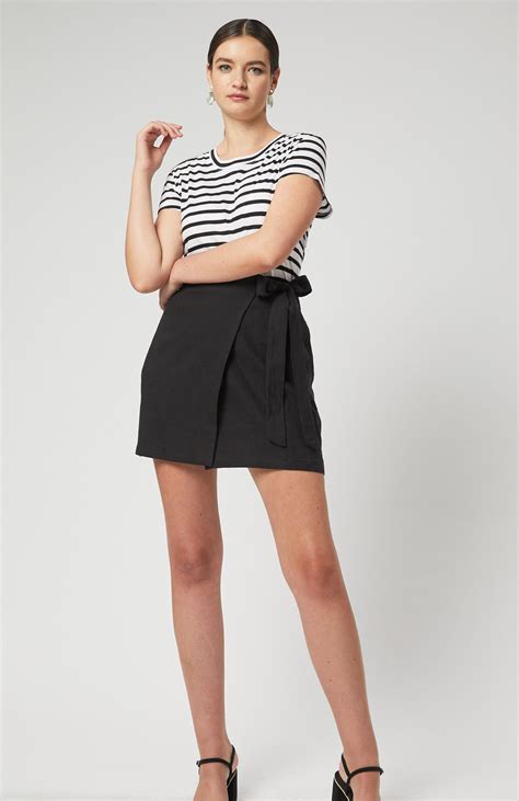 Product Details100 Linen Wrap Mini Skirt With Button And Look Hole