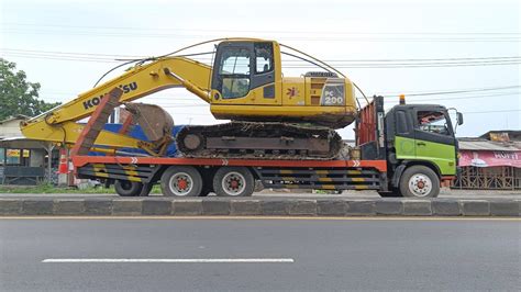 Truk Muatan Excavator Bego Truk Kontainer Besar Truk Muatan Alat