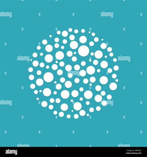 Dots Circle Shape Logo Template Illustration Design Vector Eps 10