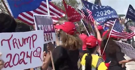 Trump Supporters In West Palm Beach Rally Ahead Of Arraignment