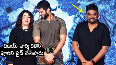 Vijay Deverakonda And Charmy Kaur Cute Moments In Front Of Puri