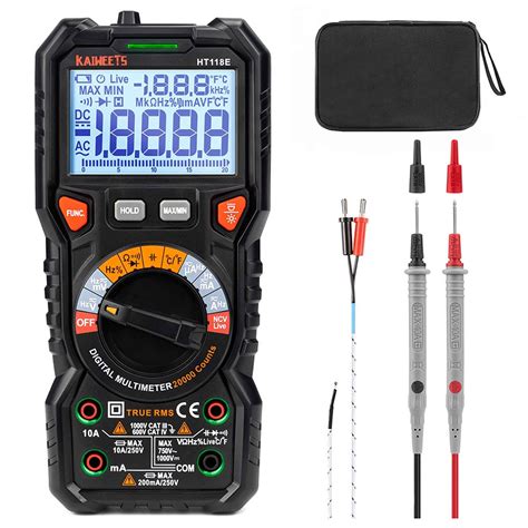 Kaiweets Ht E Digital Ac Dc Multimeter Black