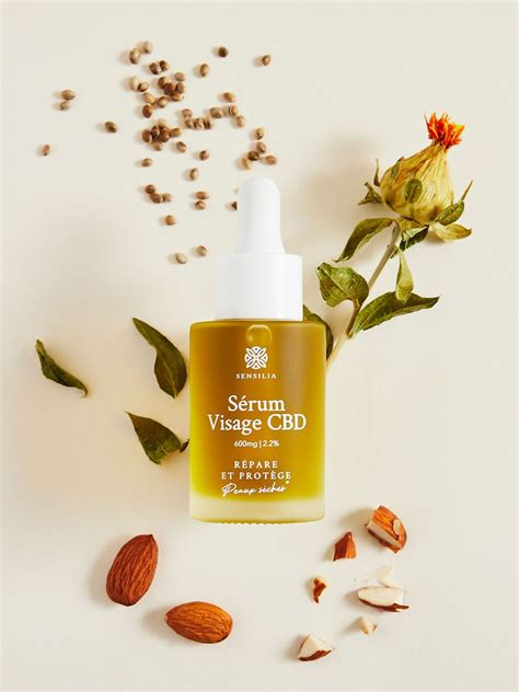 Sérum Visage CBD Réparateur peaux sèches Laboratoire Sensilia