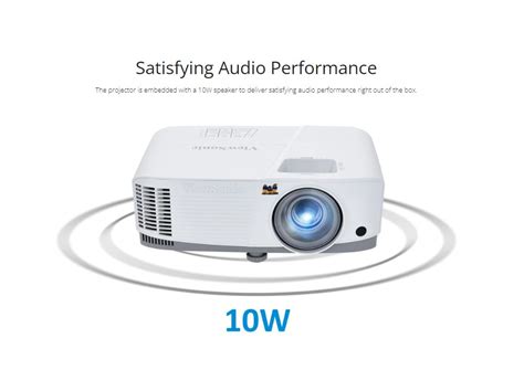 PROJECTOR โปรเจคเตอร VIEWSONIC LAMP 4000 ANSI WXGA PG707W WHITE