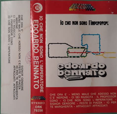 Edoardo Bennato Io Che Non Sono L Imperatore Cassette Discogs