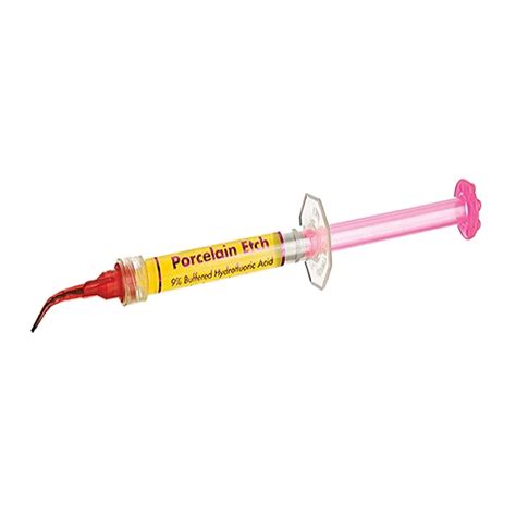 NEW PORCELAIN ETCH GEL SYRINGE 9 Buffered Hydrofluoric Acid Ultradent