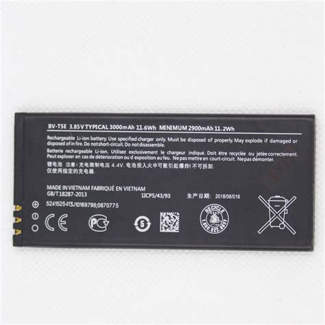 3000mAh BV T5E Battery For Microsoft Nokia Lumia 950 RM 1104 RM 1106 RM