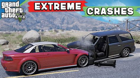 GTA 5 REALISTIC CAR CRASHES YouTube