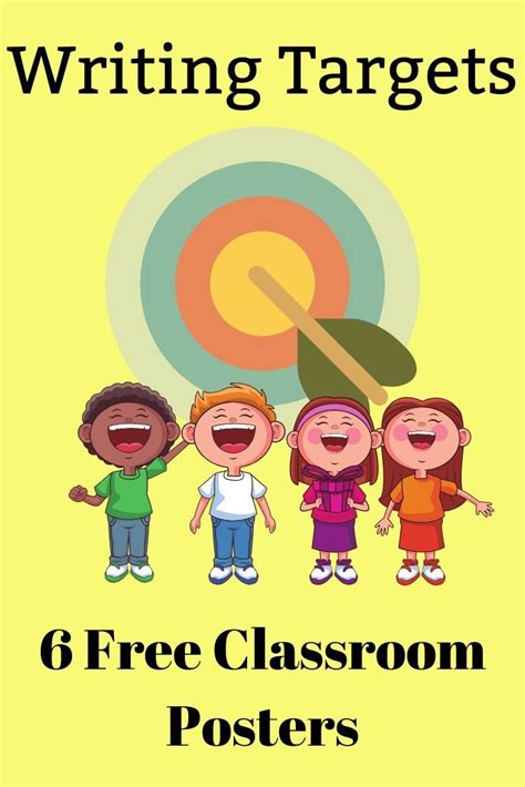 6 Free Writing Target Posters Classroom Posters Free Classroom