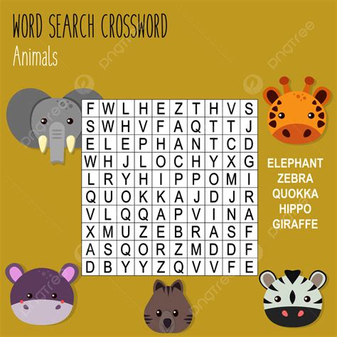 Easy Word Search Crossword Puzzle Template Download On Pngtree