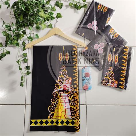 Jual Batik Nias Bakal Batik Nias Hitam Lompat Batu Shopee Indonesia