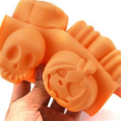 Halloween Silicone Baking Chocolate Mold 6 Cavities Pumpkin Etsy