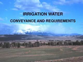 Ppt Crop Irrigation Water Requirements Powerpoint Presentation Free