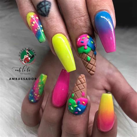 Ice Cream Nail Art Ideas Youll Want To Try Sortra