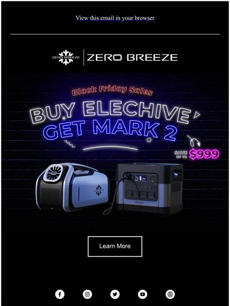 Zero Breeze Early Access Black Friday Sales Milled