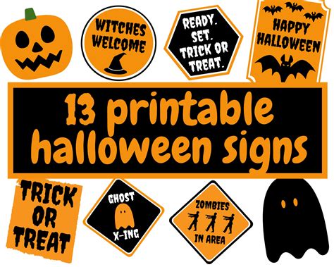 Printable Halloween Signs