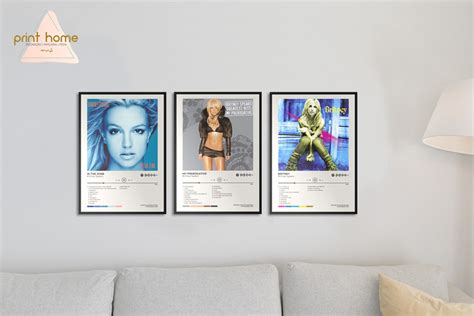 Quadro Placa MDF Spotify Álbum Britney Spears In The Zone Elo7