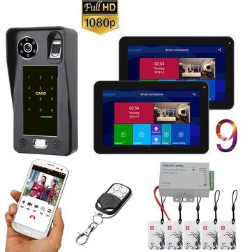 Ennio Inch Monitors Wifi Wireless Fingerprint Ic Card Video Door