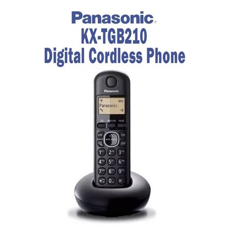 Panasonic Kx Tgb Single Digital Cordless Phone Compact Design