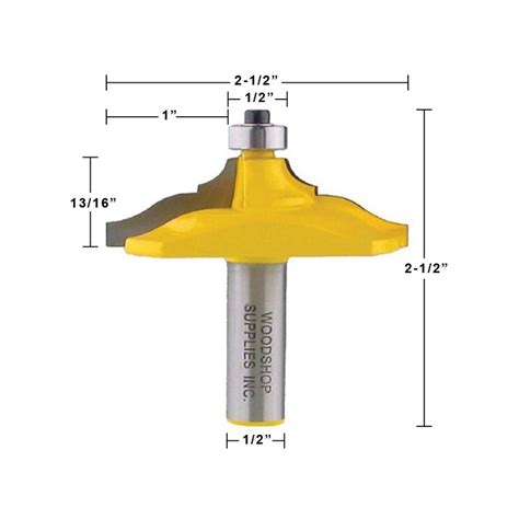 Table Edge Classical Ogee Router Bit Yonico 13127