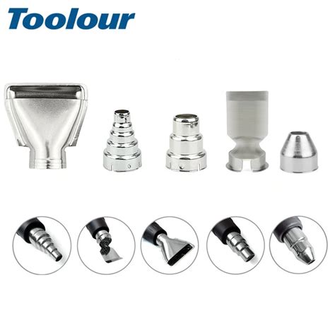 Toolour Pcs Set Heat Gun Nozzles Electric Kit Heat Air Guns Nozzles Hot Air Gun Accessories