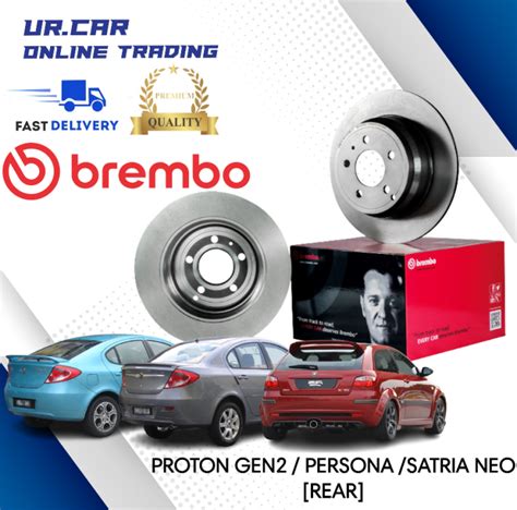 Brembo Proton Disc Brake Rotor Brake Pad Persona Gen Satria Neo