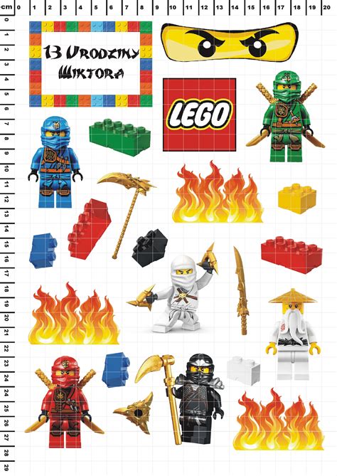 Wydruk Tort Lego Ninjago El Gratis Tabliczka Napis Op Atek S Odka