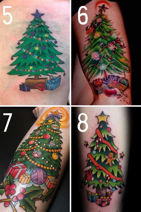 Christmas Tree Tattoo Ideas Filled With Holiday Spirit Tattoo Glee